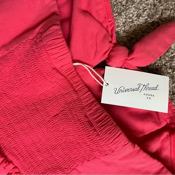 NWT Universal Thread strapless coral sundress in size large - Picture 4 of 5